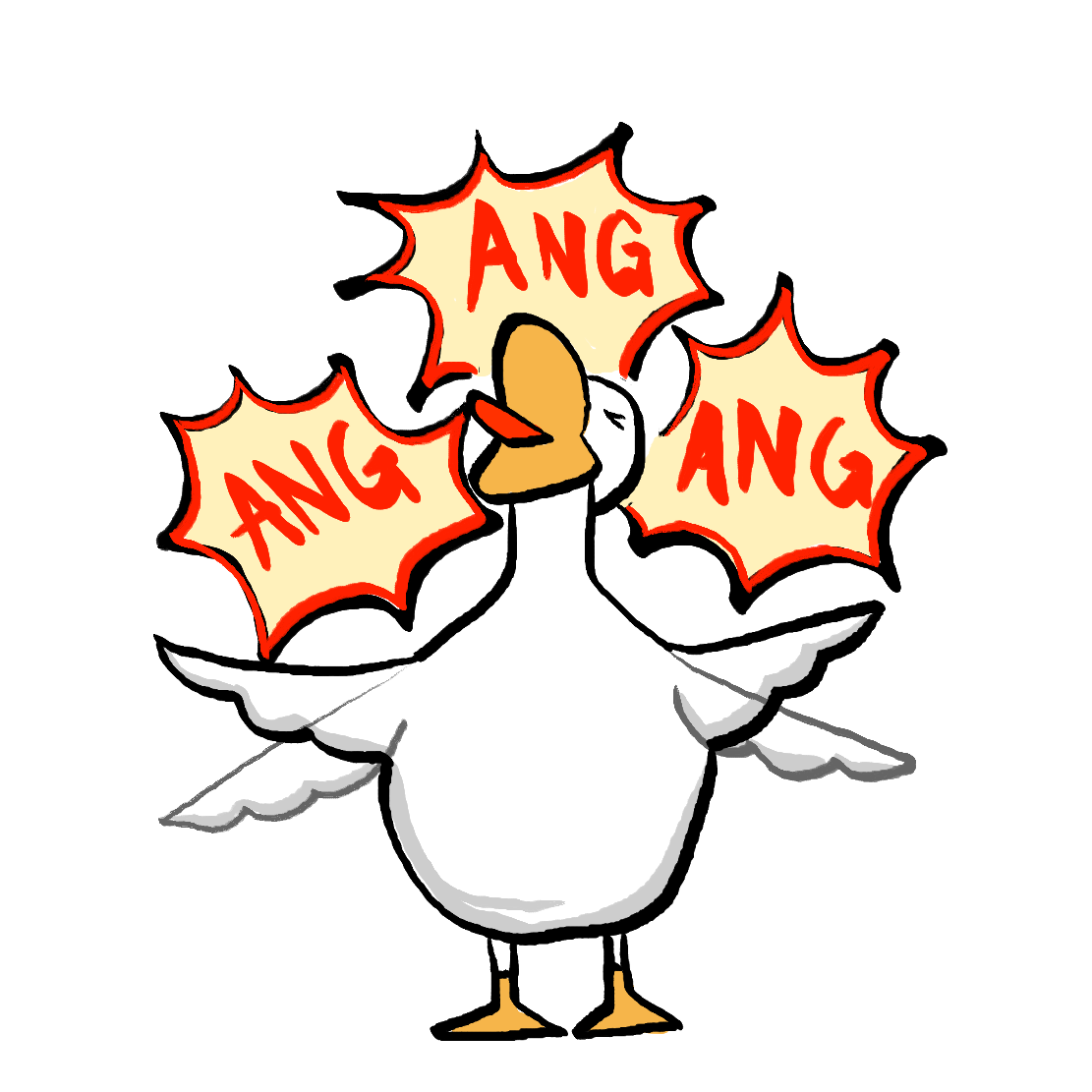 Cartoon Goose