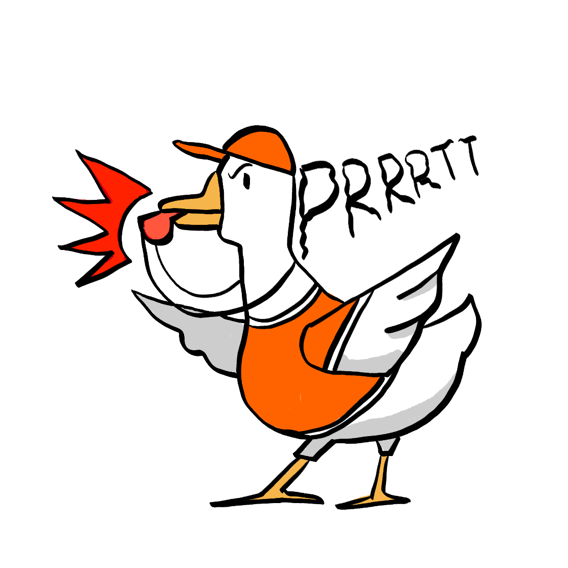 Cartoon Goose